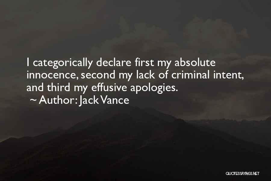 Effusive Quotes By Jack Vance