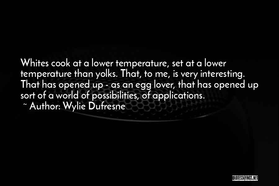 Egg Yolks Quotes By Wylie Dufresne