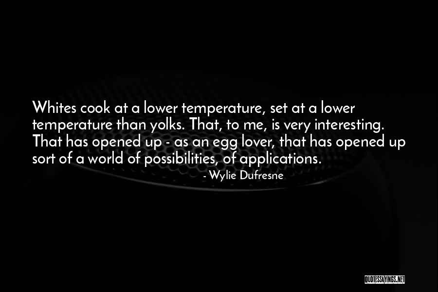 Egg Yolks Quotes By Wylie Dufresne