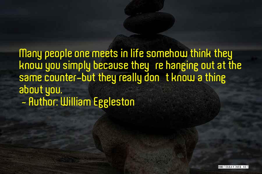 Eggleston Quotes By William Eggleston