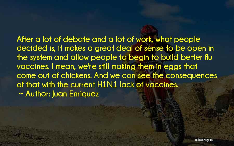 Eggs And Chickens Quotes By Juan Enriquez