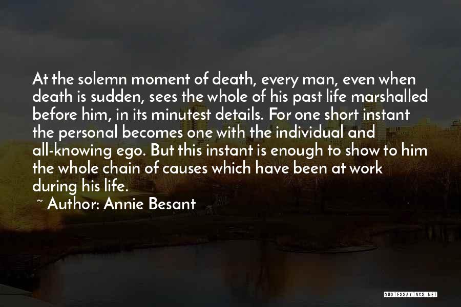 Ego Death Quotes By Annie Besant