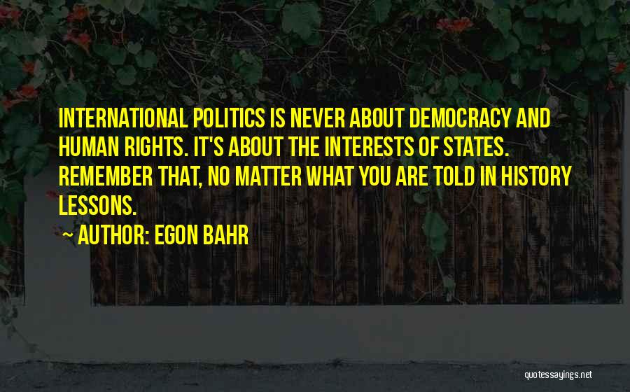 Egon Bahr Quotes 1581265