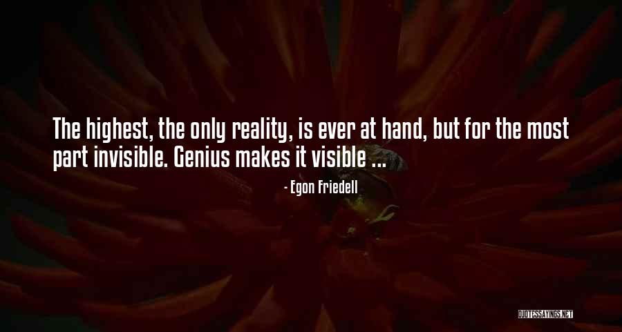 Egon Quotes By Egon Friedell