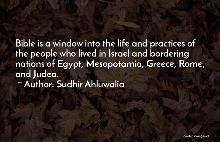 Egypt And Mesopotamia Quotes By Sudhir Ahluwalia