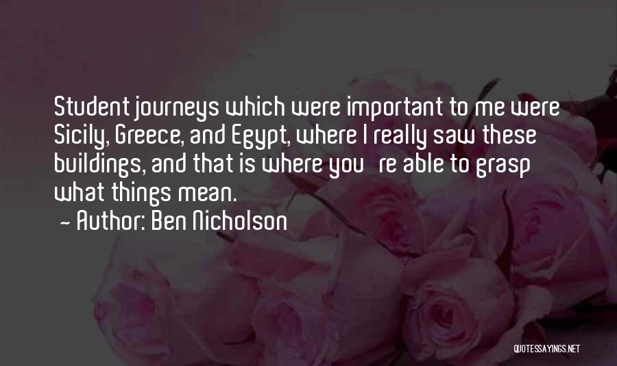 Egypt Quotes By Ben Nicholson