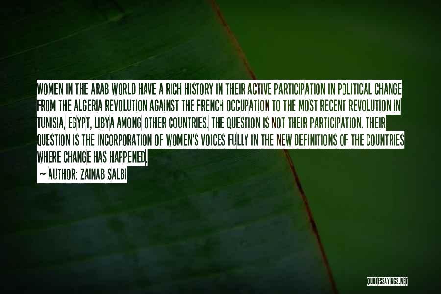 Egypt Revolution Quotes By Zainab Salbi