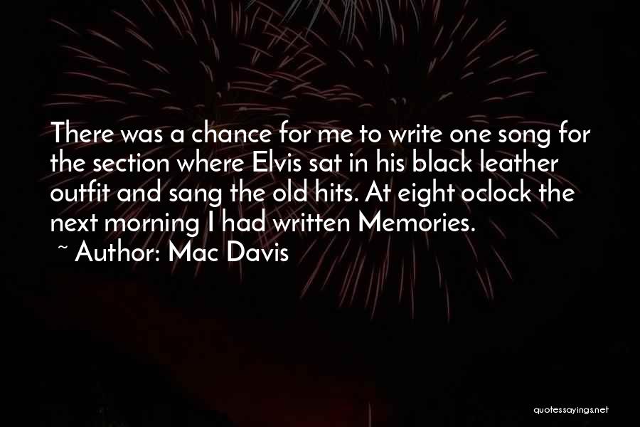 Eight Quotes By Mac Davis