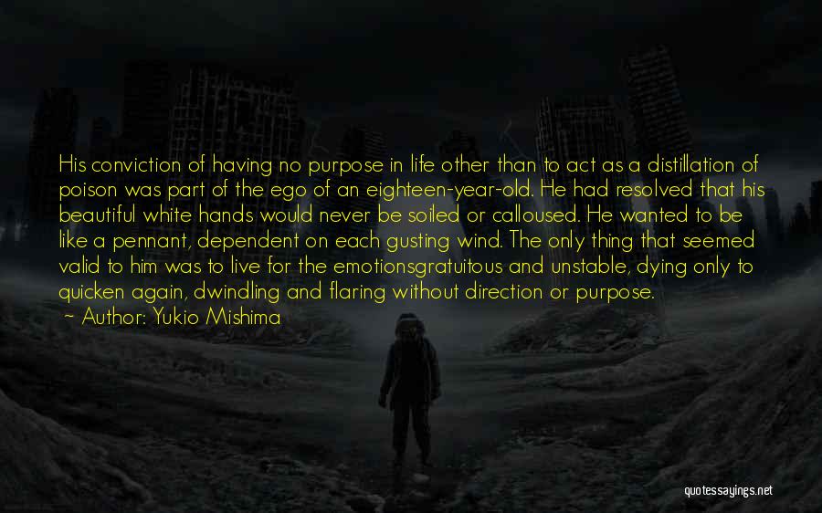 Eighteen Quotes By Yukio Mishima