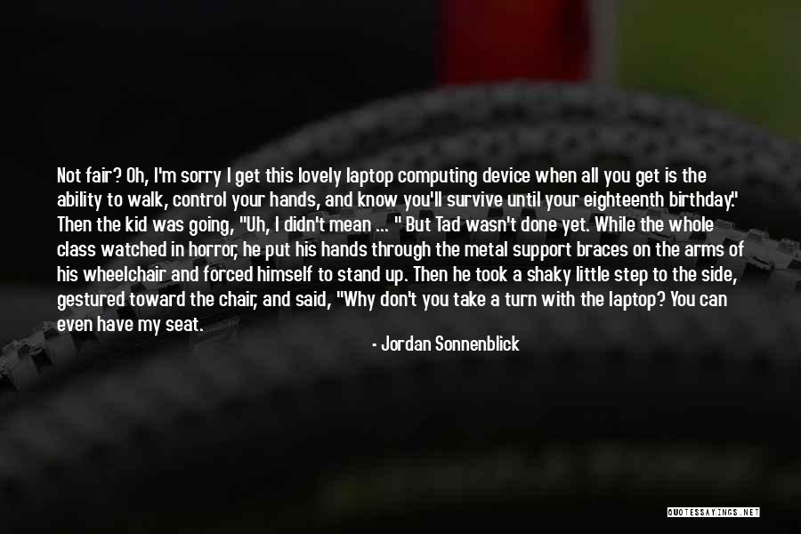 Eighteenth Birthday Quotes By Jordan Sonnenblick Eighteenth Birthday Quotes By Jordan Sonnenblick