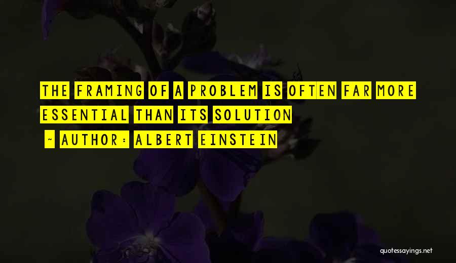 Einstein Problem Solving Quotes By Albert Einstein