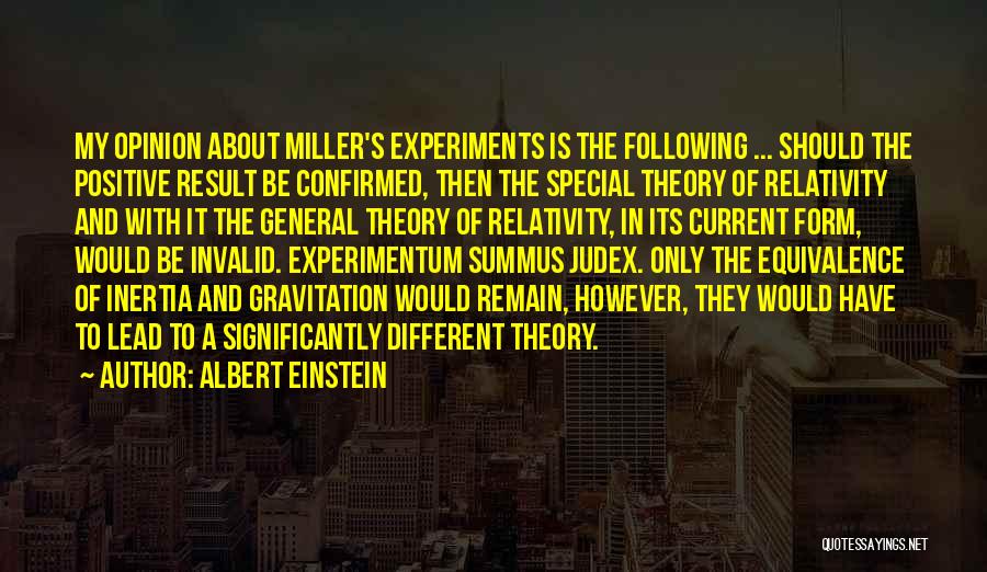 Einstein Special Relativity Quotes By Albert Einstein