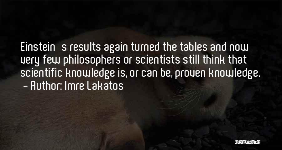Einstein's Quotes By Imre Lakatos