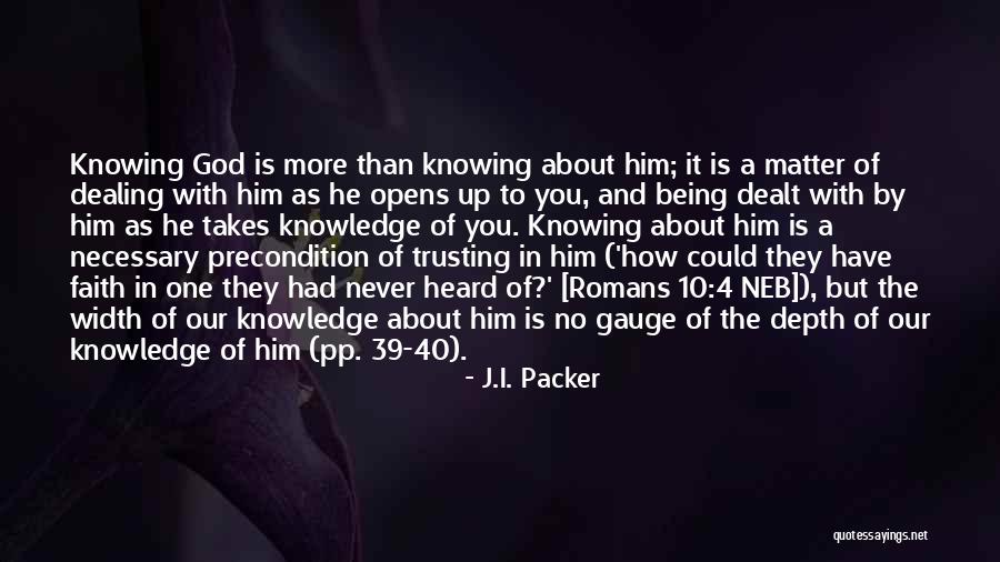 Eisman Theatre Quotes By J.I. Packer Eisman Theatre Quotes By J.I. Packer