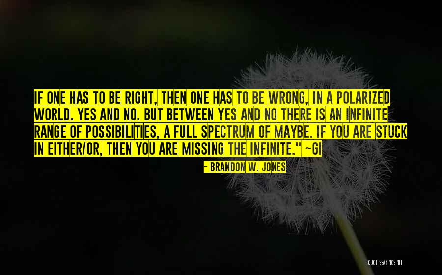 Either Yes Or No Quotes By Brandon W. Jones Either Yes Or No Quotes By Brandon W. Jones
