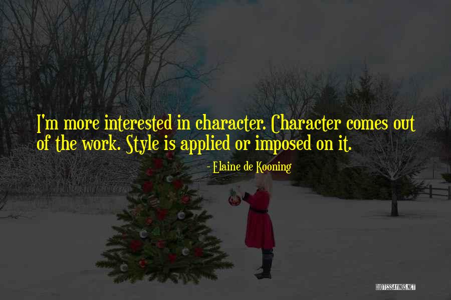 Elaine De Kooning Quotes 581632 Elaine De Kooning Quotes 581632