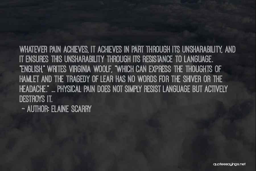 Elaine Scarry Quotes 890399