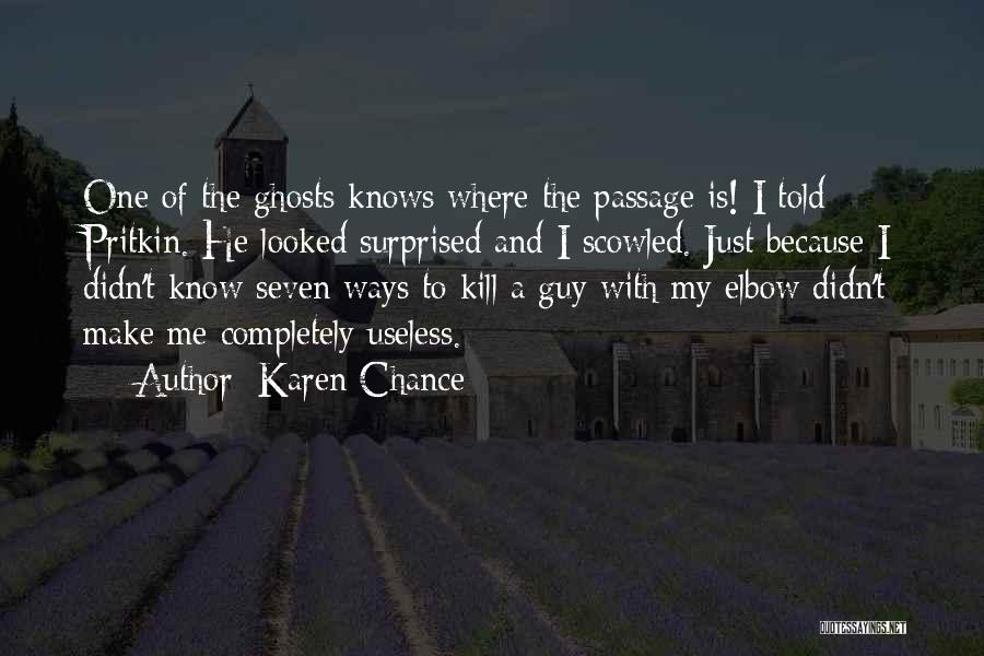 Elbow Quotes By Karen Chance