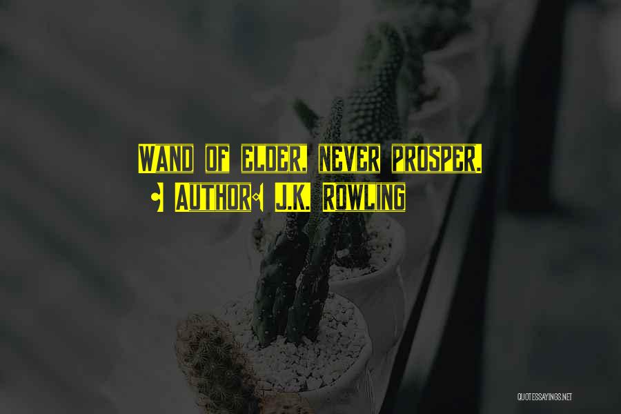 Elder Wand Quotes By J.K. Rowling