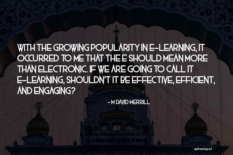 Elearning Quotes By M David Merrill Elearning Quotes By M David Merrill