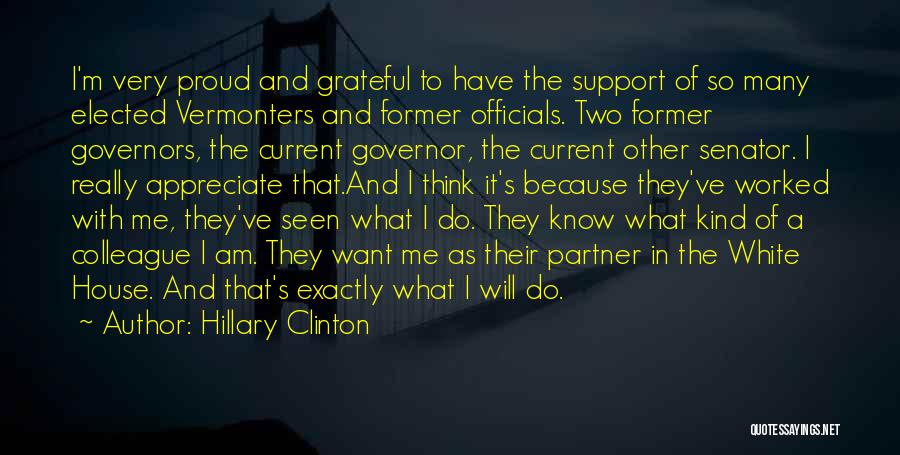 Elected Officials Quotes By Hillary Clinton