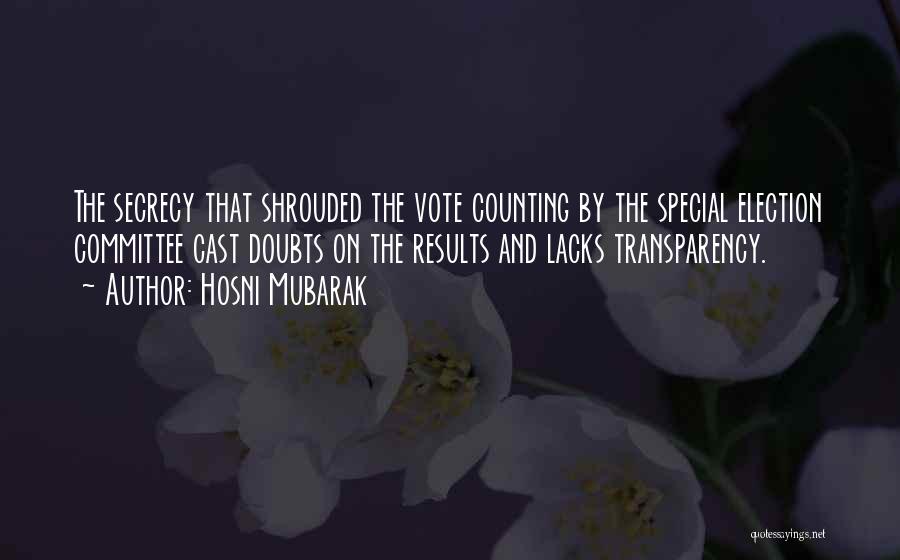 Election Counting Quotes By Hosni Mubarak