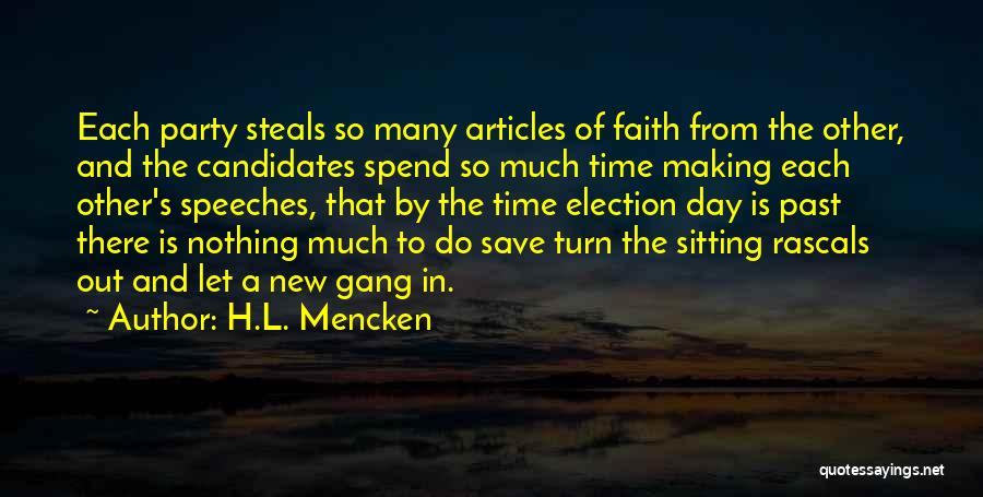 Election Day Quotes By H.L. Mencken