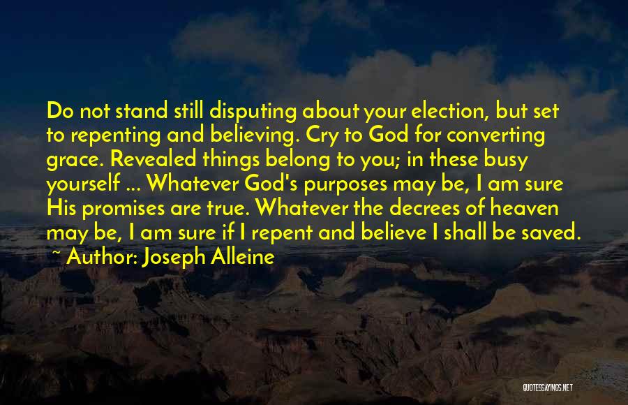 Election Promises Quotes By Joseph Alleine