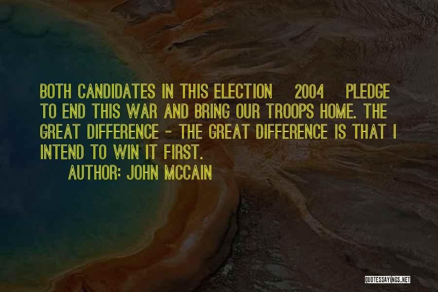 Election Win Quotes By John McCain