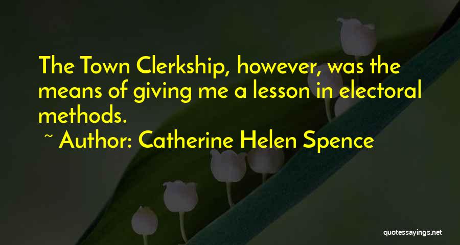 Electoral Quotes By Catherine Helen Spence