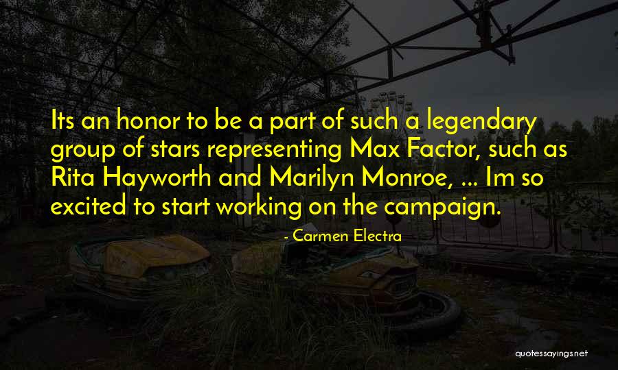 Electra Quotes By Carmen Electra Electra Quotes By Carmen Electra