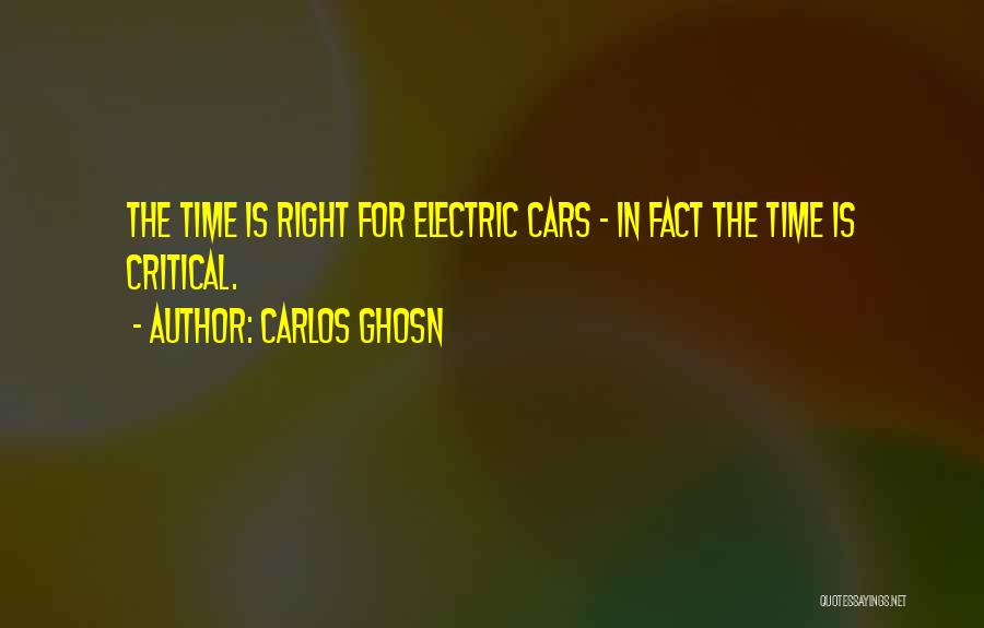 Electric Cars Quotes By Carlos Ghosn