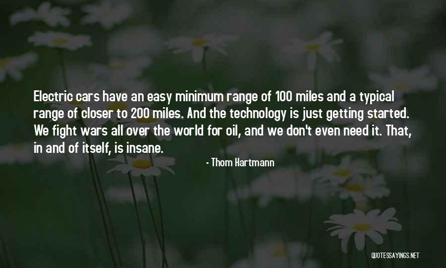 Electric Cars Quotes By Thom Hartmann