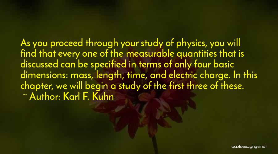 Electric Charge Quotes By Karl F. Kuhn