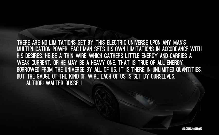 Electric Current Quotes By Walter Russell