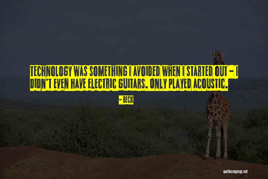 Electric Guitar Quotes By Beck Electric Guitar Quotes By Beck