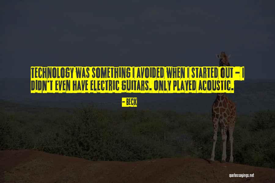 Electric Guitar Quotes By Beck