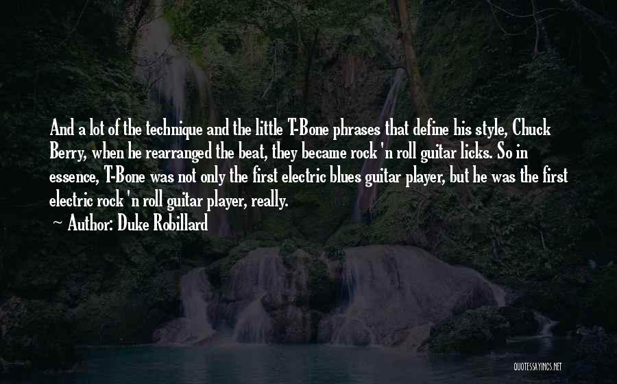 Electric Guitar Quotes By Duke Robillard