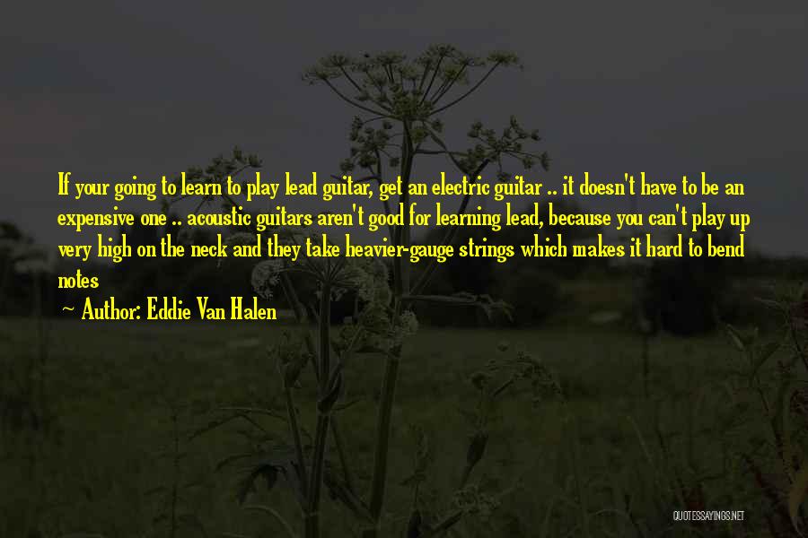 Electric Guitar Quotes By Eddie Van Halen