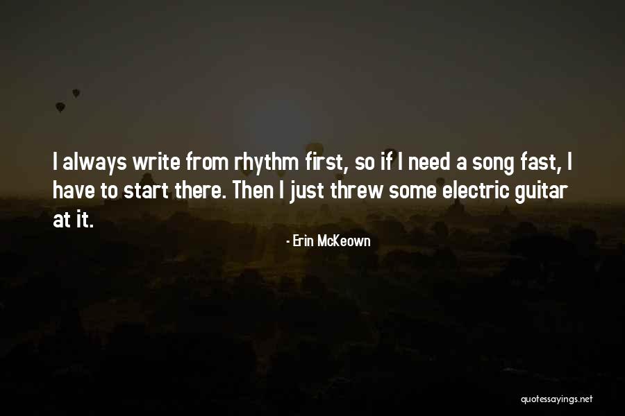 Electric Guitar Quotes By Erin McKeown