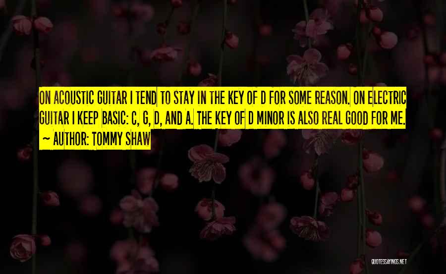 Electric Guitar Quotes By Tommy Shaw