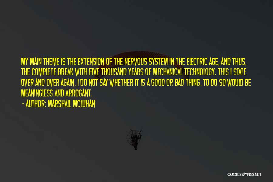 Electric Quotes By Marshall McLuhan