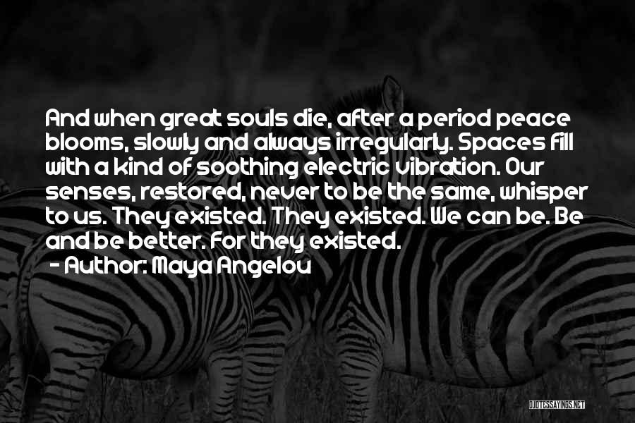 Electric Soul Quotes By Maya Angelou