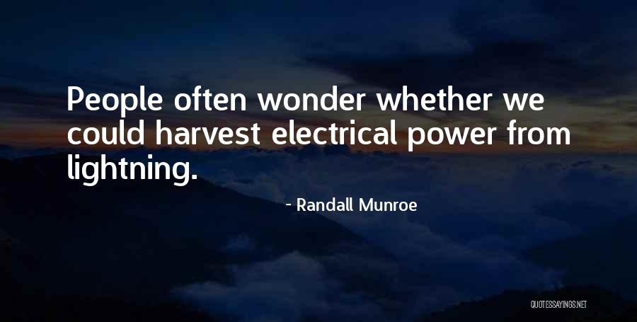 Electrical Power Quotes By Randall Munroe