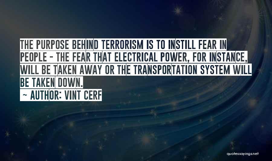 Electrical Power Quotes By Vint Cerf