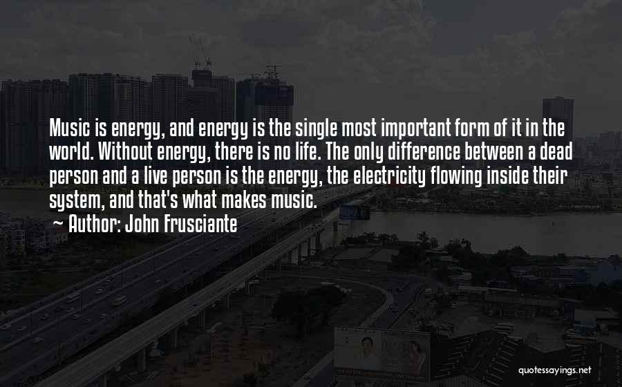 Electricity And Life Quotes By John Frusciante