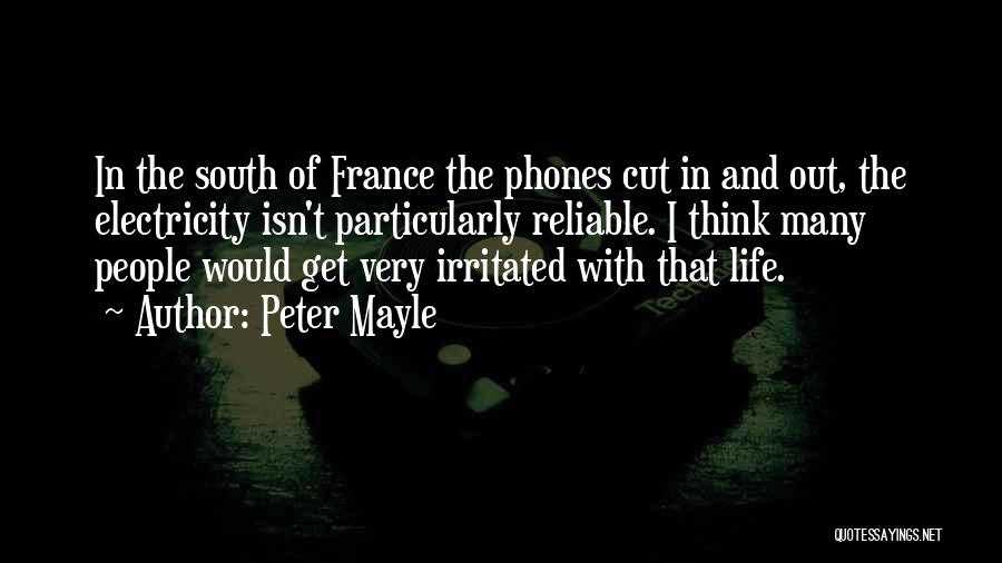 Electricity And Life Quotes By Peter Mayle