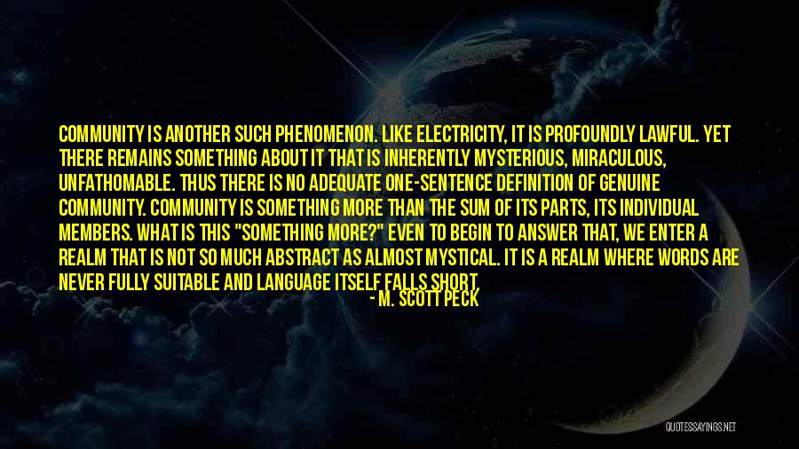 Electricity What Is It Quotes By M. Scott Peck Electricity What Is It Quotes By M. Scott Peck