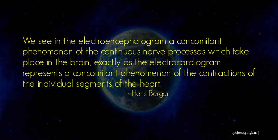 Electrocardiogram Quotes By Hans Berger