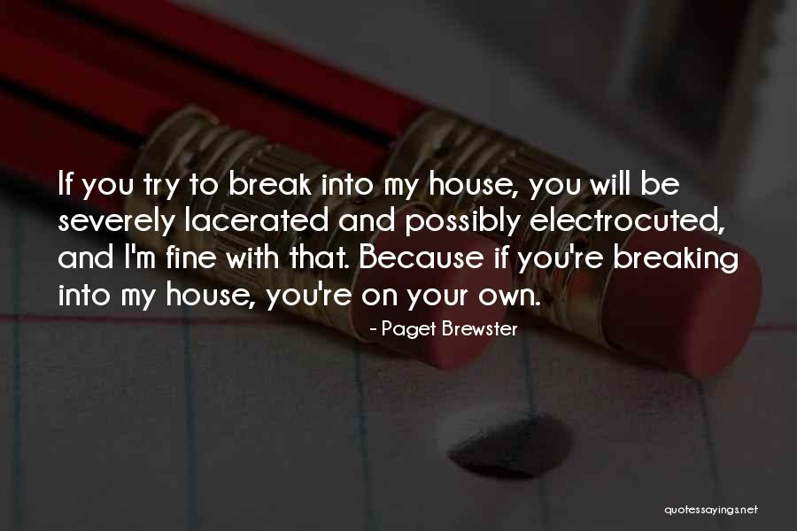 Electrocuted Quotes By Paget Brewster Electrocuted Quotes By Paget Brewster